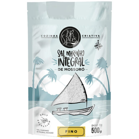 Sal Marinho Integral de Mossoró 500g - BR Spices