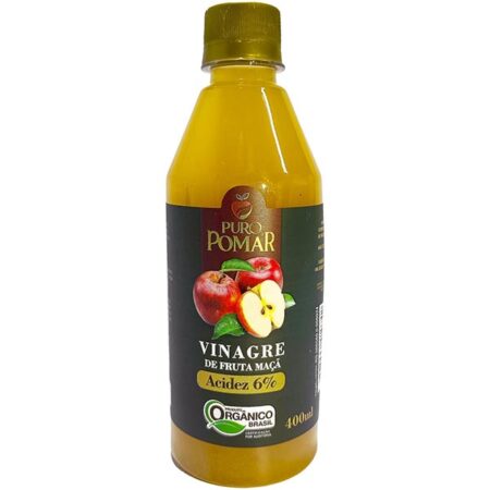 Vinagre de Maçã 6% Orgânico 400ml - Puro Pomar